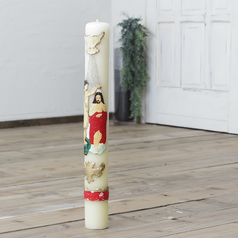 メキシコ教会キャンドル 洗礼者ヨハネ（XL)