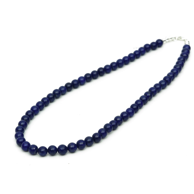 ラピスラズリ丸玉ネックレス 8mm
