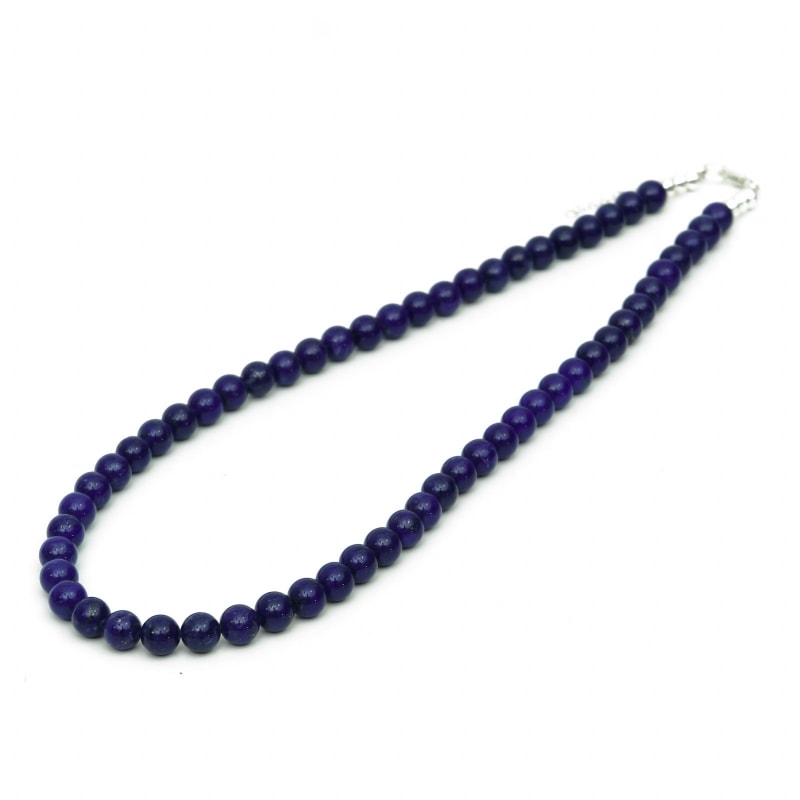ラピスラズリ丸玉ネックレス 8mm