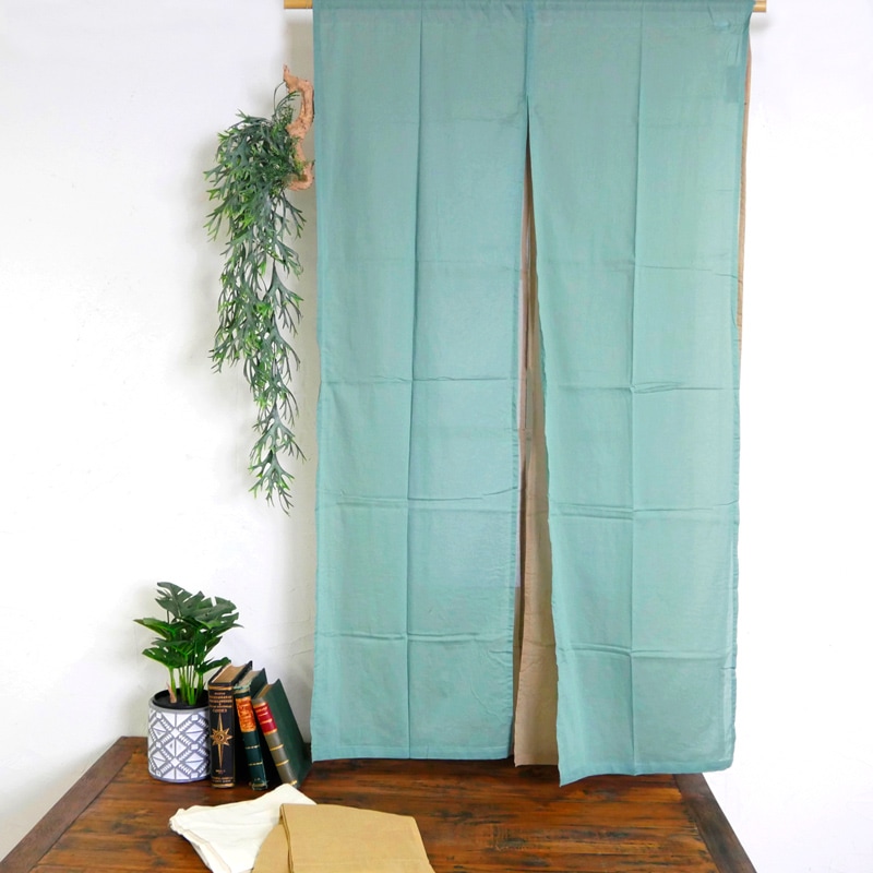 コットンボイル無地ダブルのれん　150cm【メール便可】
