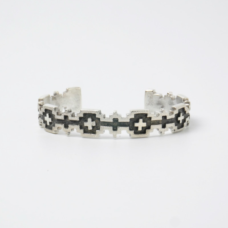 ダン・ジャクソン　ラグモチーフバングル　インディアンジュエリー 145mm ダンジャクソン ラグオーバーレイ バングル｜マライカ公式通販