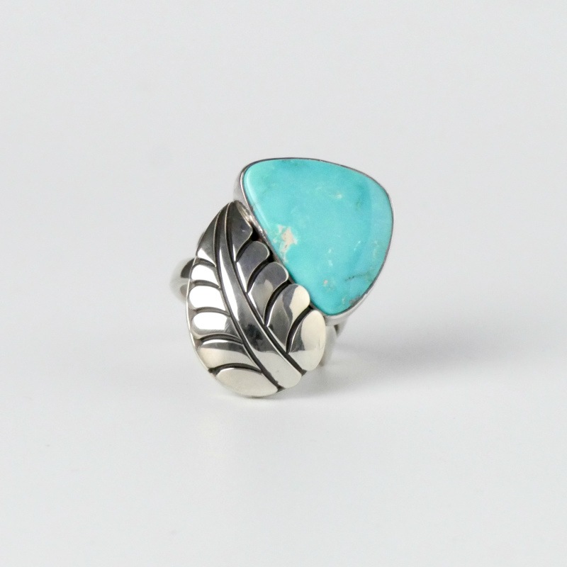 未使用 12号 ナバホ Steve Yellowhorse ターコイズ リング リング