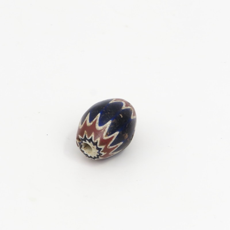 6層シェブロンビーズ　中玉　【Antique Venetian 6 Layer Chevron Beads】
