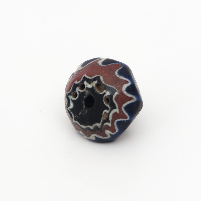 小粒　良雰囲気　7層シェブロンビーズ　goro's等のカスタムに　8 7層シェブロンビーズ 【Antique Venetian 7 Layer Chevron Beads