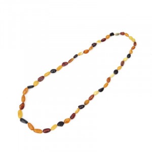 ハンドメイド ネックレス リトアニア　琥珀 リトアニア産】天然琥珀ネックレス｜琥珀色の透明感と温もり | Materia