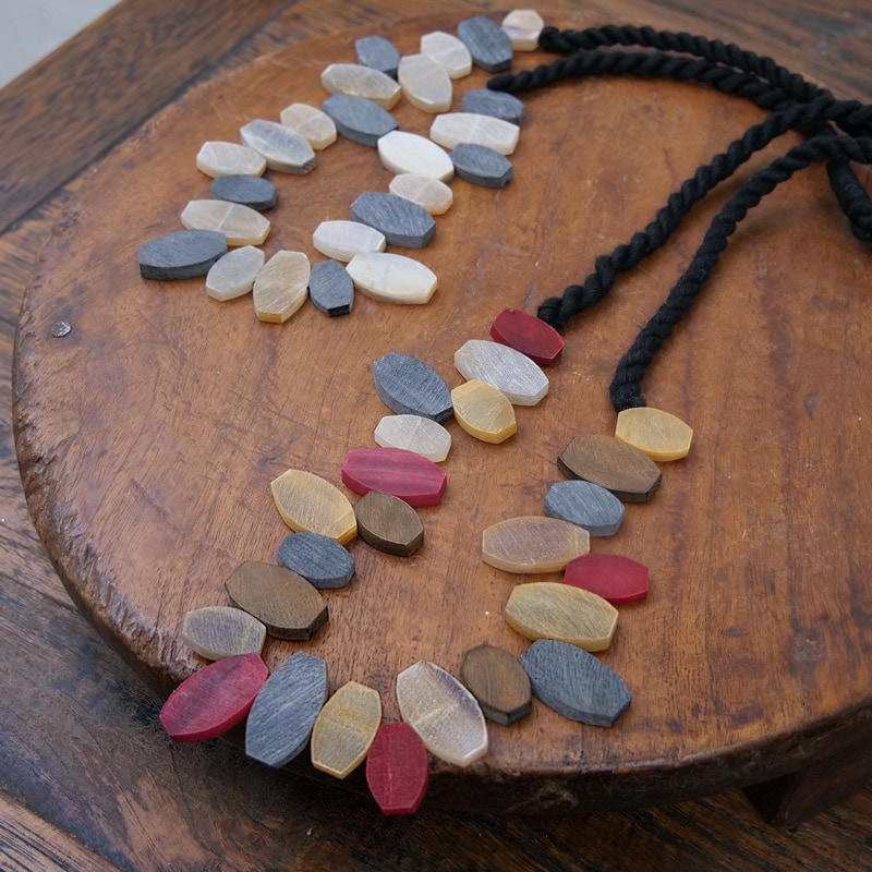 バッファローホーンマットテクスチャーネックレス【メール便可】