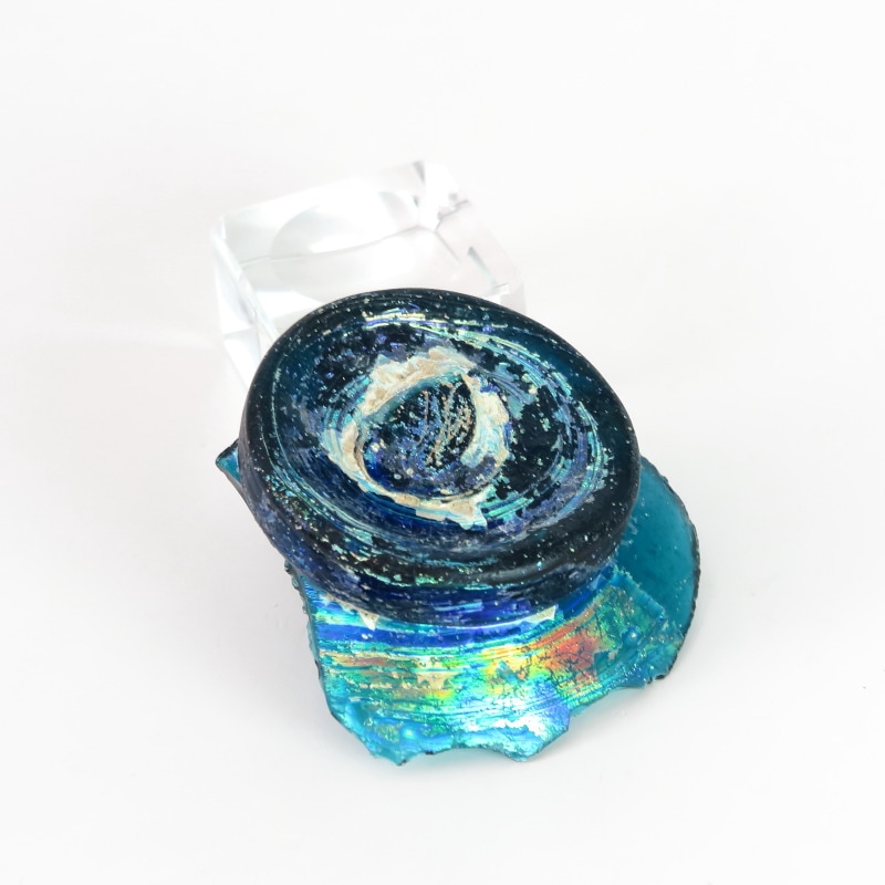 希少！ローマングラス銀化片 【Ancient Roman Iridescent Glass