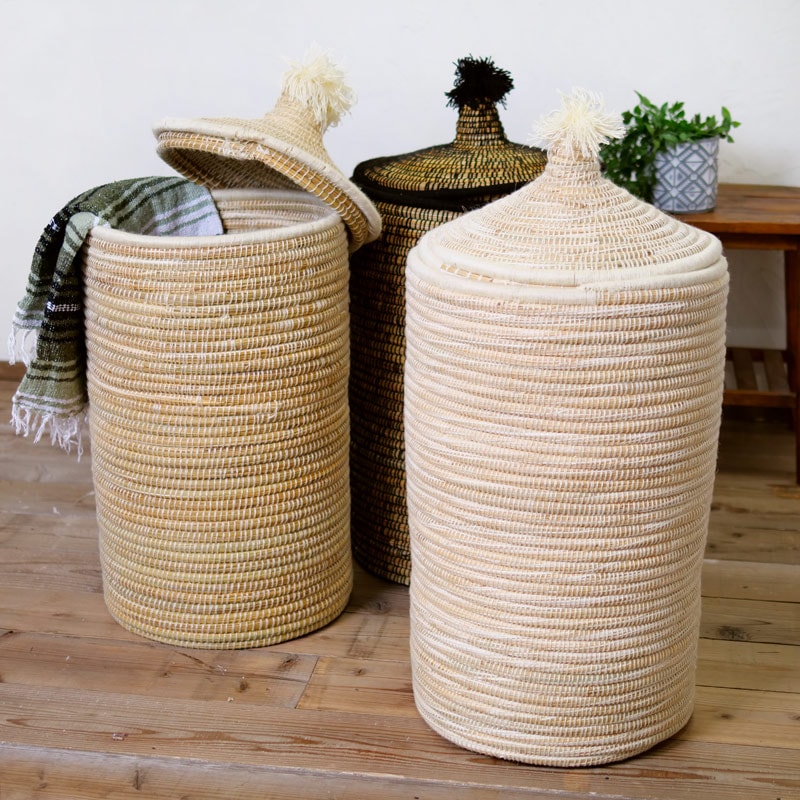 ベルベルプレーンバスケット 特大【送料1000円込】｜マライカ公式通販