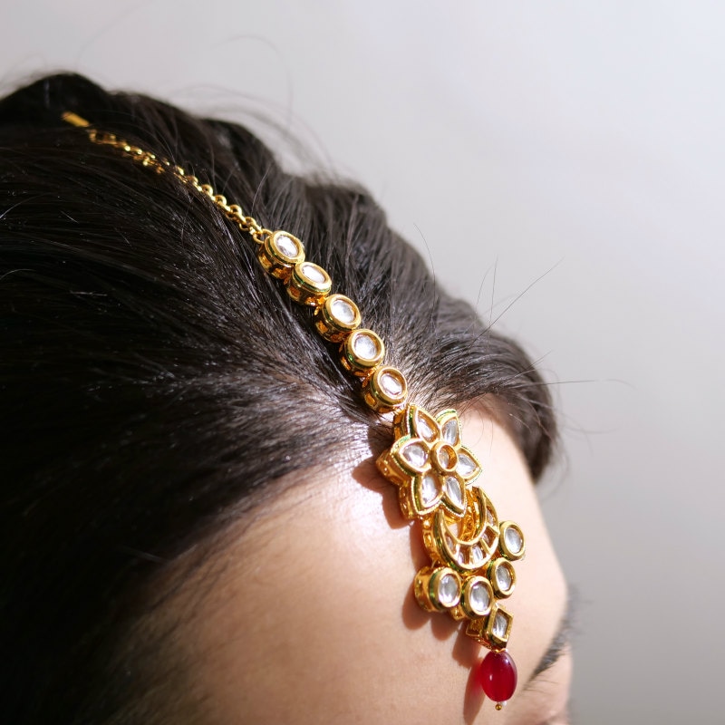 クンダンミーナ装飾ティカ　額飾り・ビンディ　【メール便可】