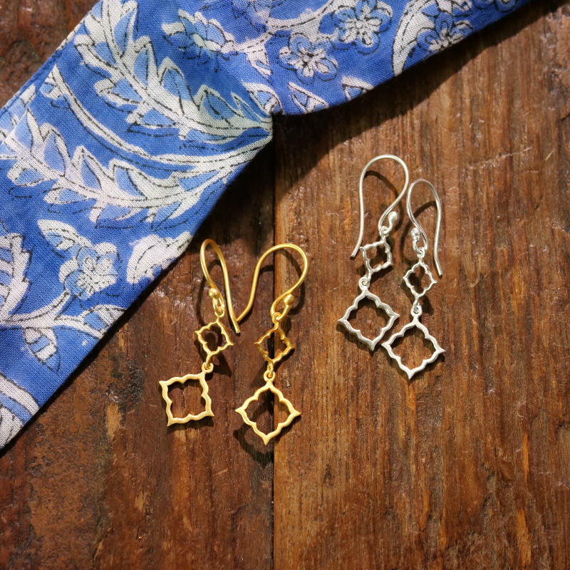 モロッカン透かしピアス　【メール便可】