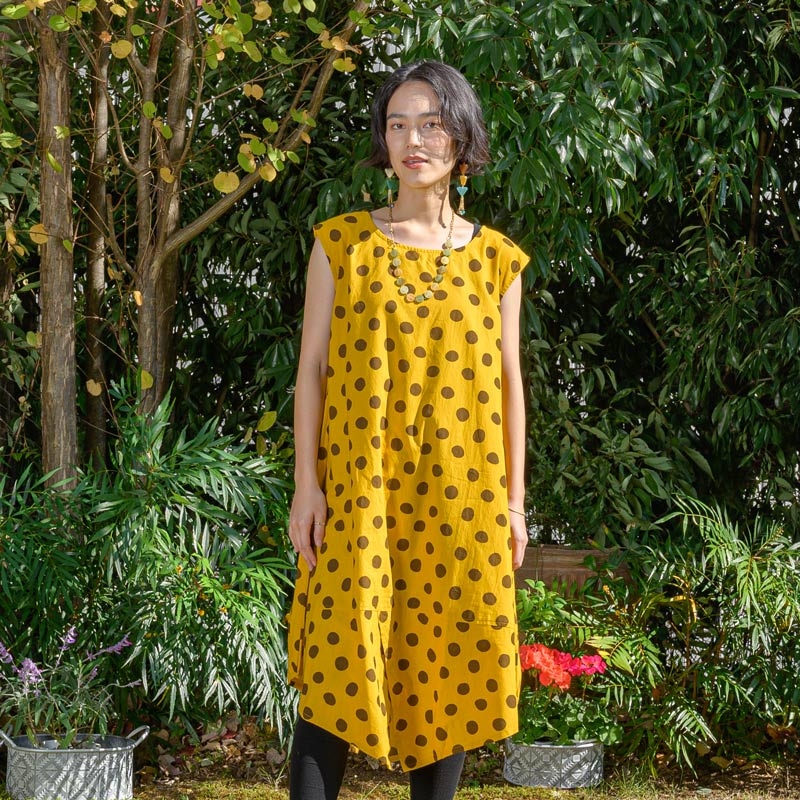 コットンドットムームーワンピース　【メール便可】