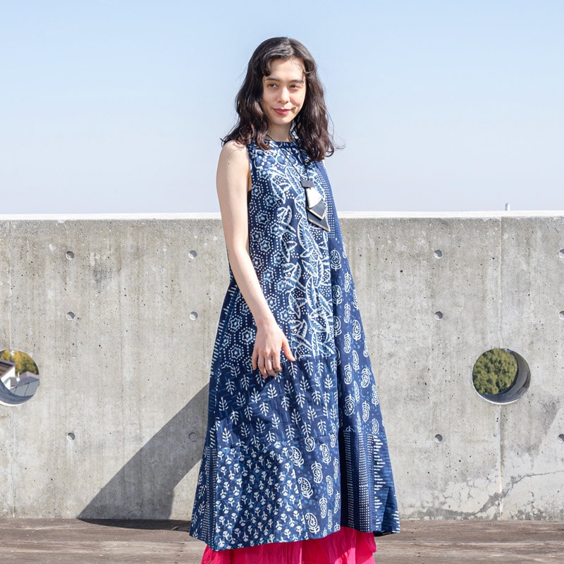 マライカ アジャラクワンピース マライカ アジャラクプリント ロング