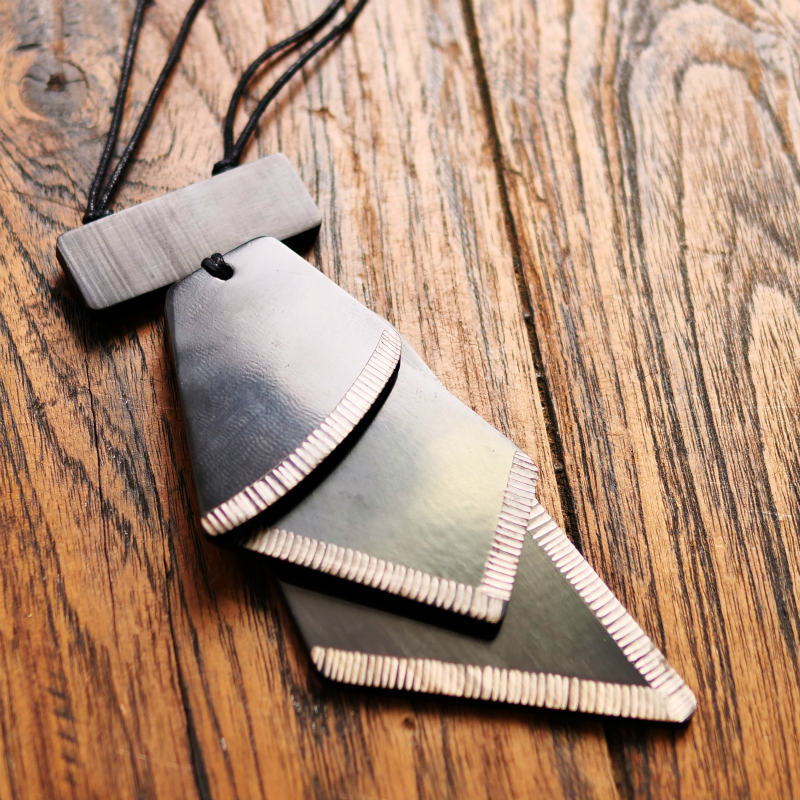 バッファローホーンボリュームネックレス 【メール便可】｜マライカ