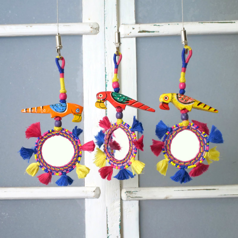 ミラーワークバードハンギング