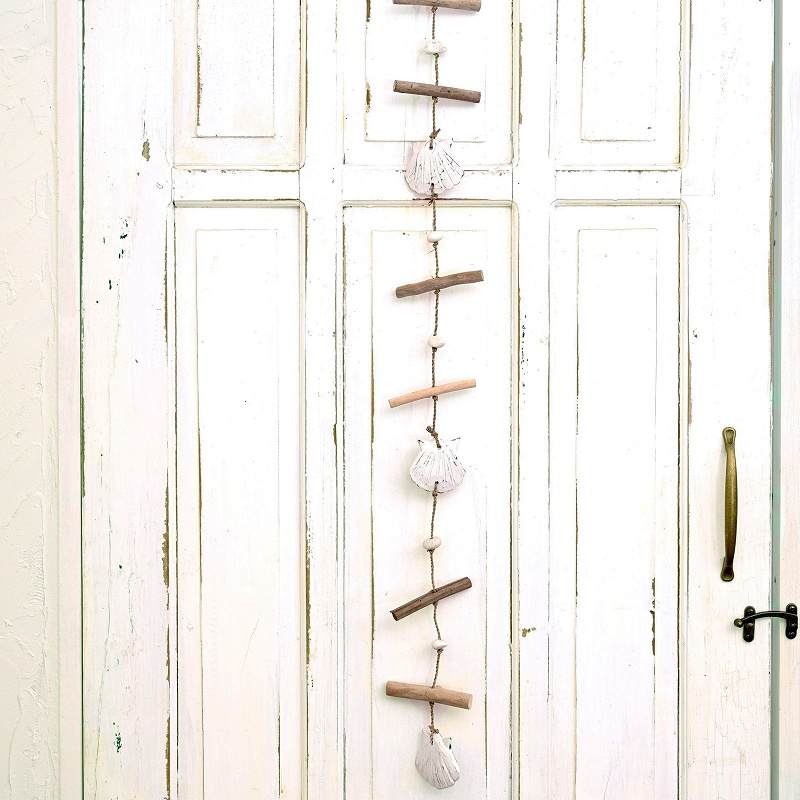 木彫りシェルハンギング