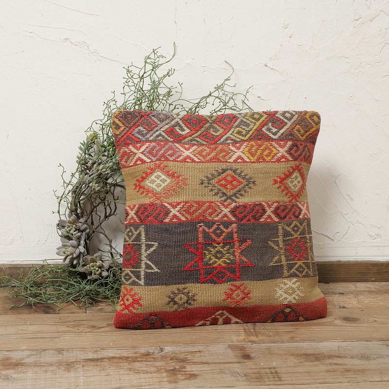 オールドキリムクッションカバー