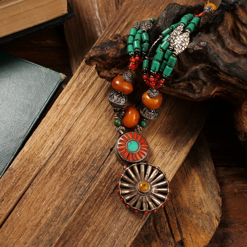 シルクロード多連ネックレス｜マライカ公式通販