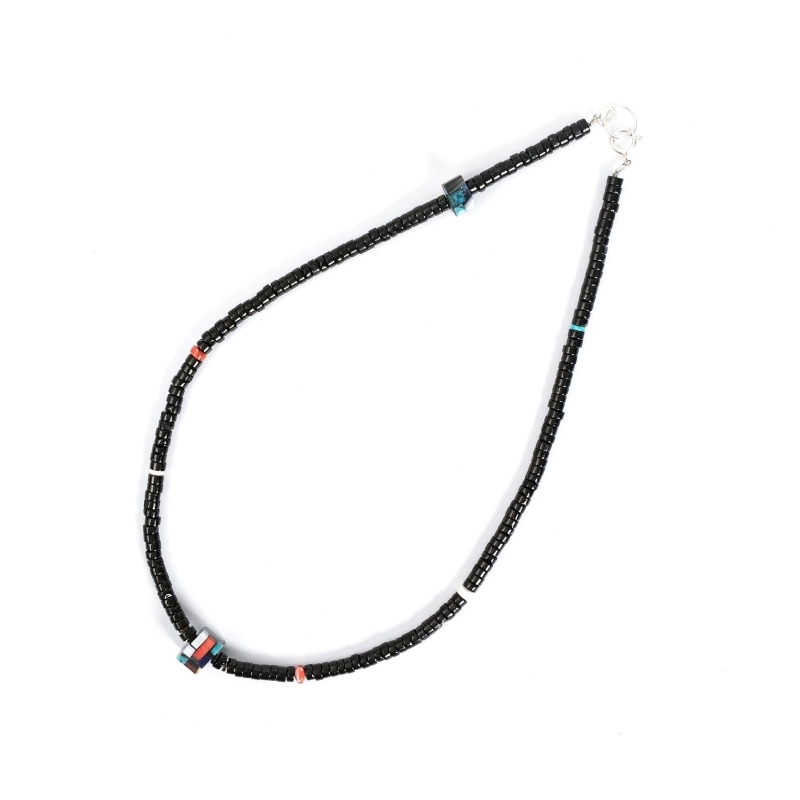 42cm シャーリーンレアノ モザイクインレイ ヒシネックレス