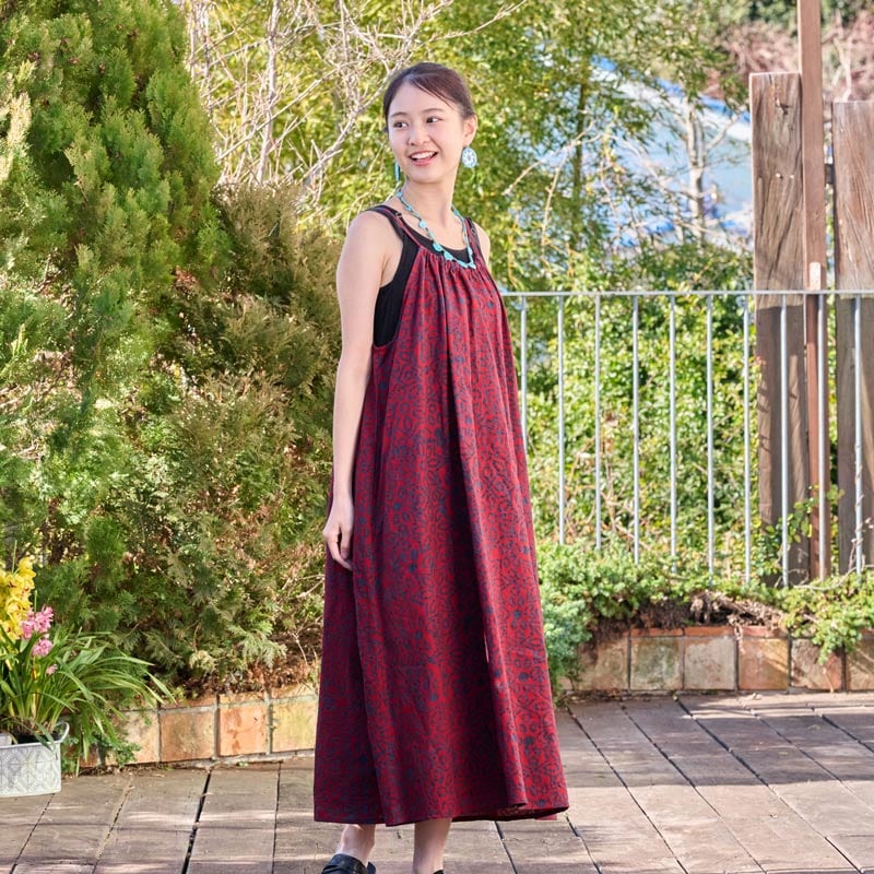 マライカ　ワンピース 30%OFF 四角オリエンタルプリントセットワンピース【メール便可