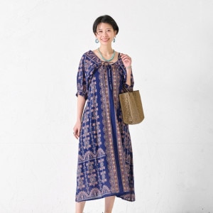 マライカ　ワンピース 30%OFF 四角オリエンタルプリントセットワンピース【メール便可