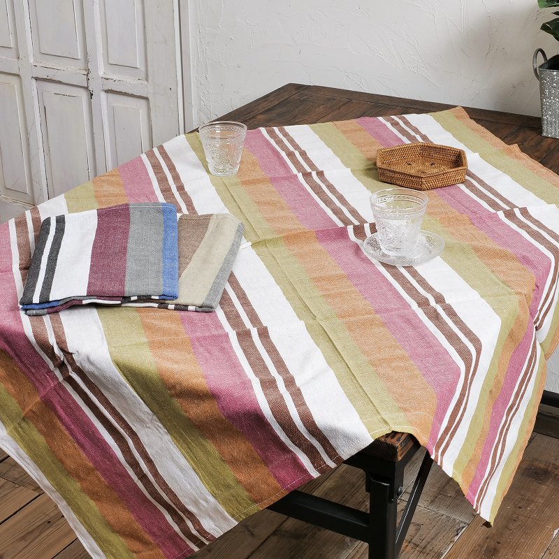 太ストライプイタワクロス 110cmx110cm 【メール便可】｜マライカ公式通販