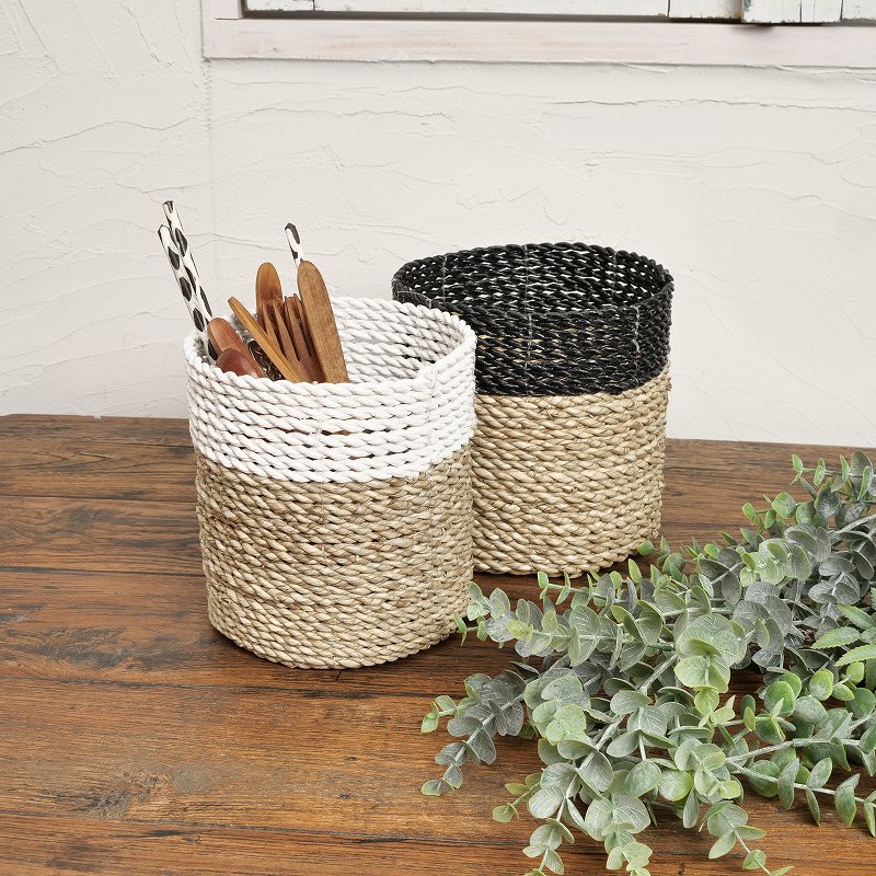 ラフィアバスケット　かご　S