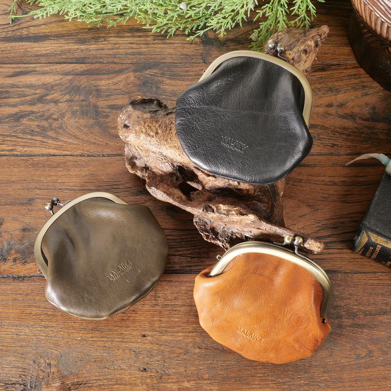 栃木レザー ガマグチ M