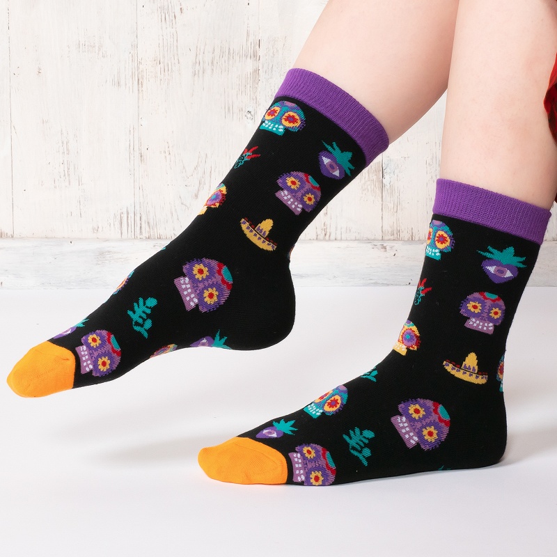 Uコレ] クルーソックス フェイス 23～26cm 靴下【メール便可