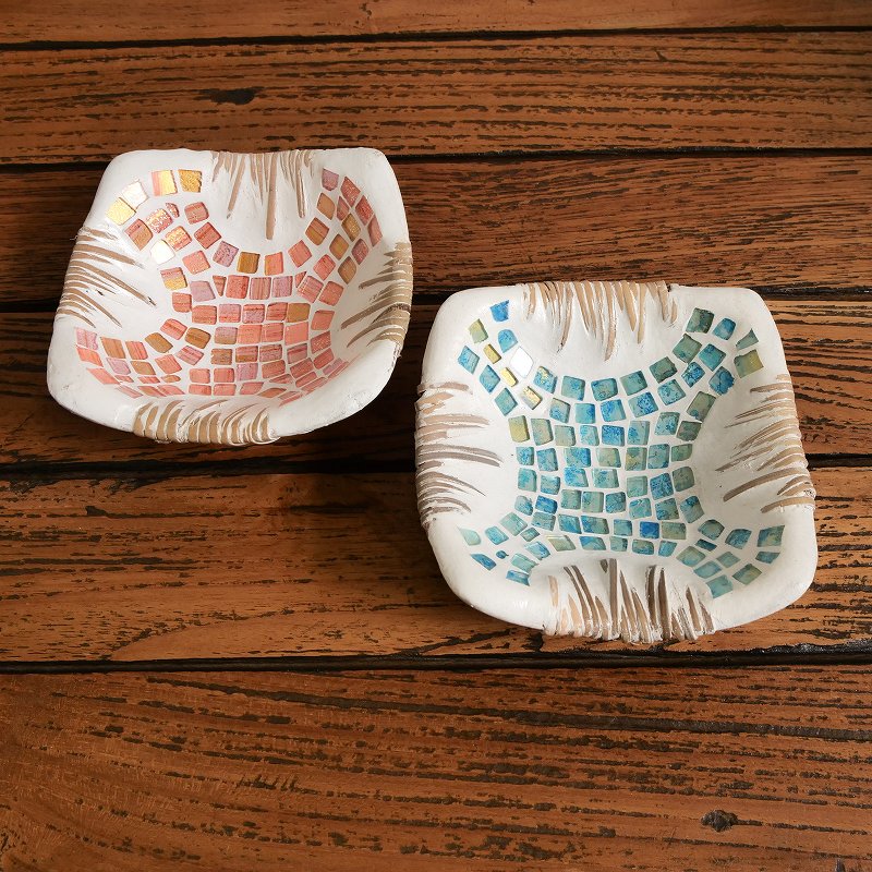 モザイクテラコッタトレイ