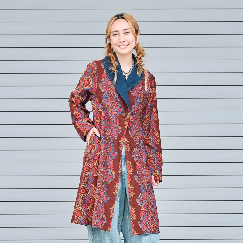 50%OFF コーデュロイレトロプリントジャケット｜マライカ公式通販