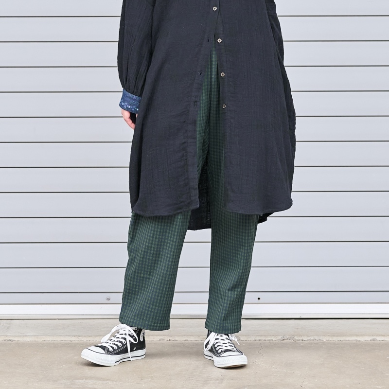 50%OFF 2柄チェックテーパードパンツ 【メール便可】｜マライカ公式通販