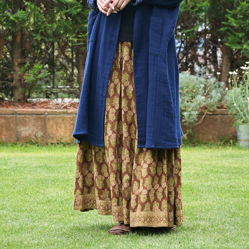 50%OFF　フラワープリントスカート