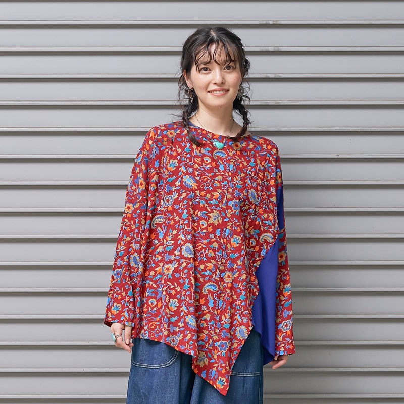 30%OFF　ペイズリープリントプルオーバー　【メール便可】