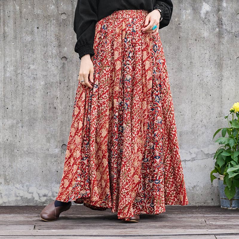 レーヨンカラムカリエスカルゴスカート｜マライカ公式通販