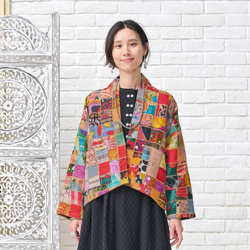 コットングドゥリーパッチジャケット N｜マライカ公式通販