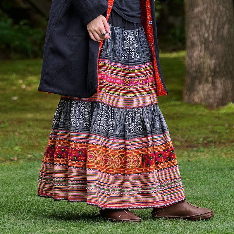 モン族プリーツスカート｜マライカ公式通販