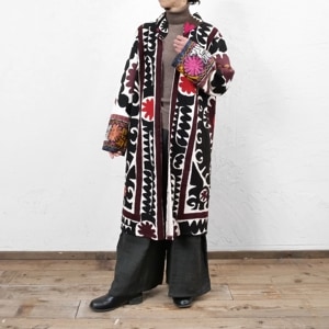 スザニガウン スザニ刺繍 ヴィンテージ 手刺繍 スザニガウン スザニ刺繍 ヴィンテージ 手刺繍