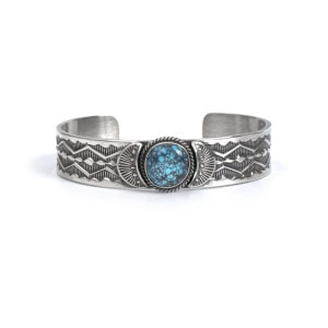 135mm サンシャインリーブス アパッチブルー スタンプバングル