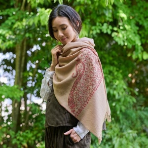 大幅値下げマライカアリ刺繍ストールショール