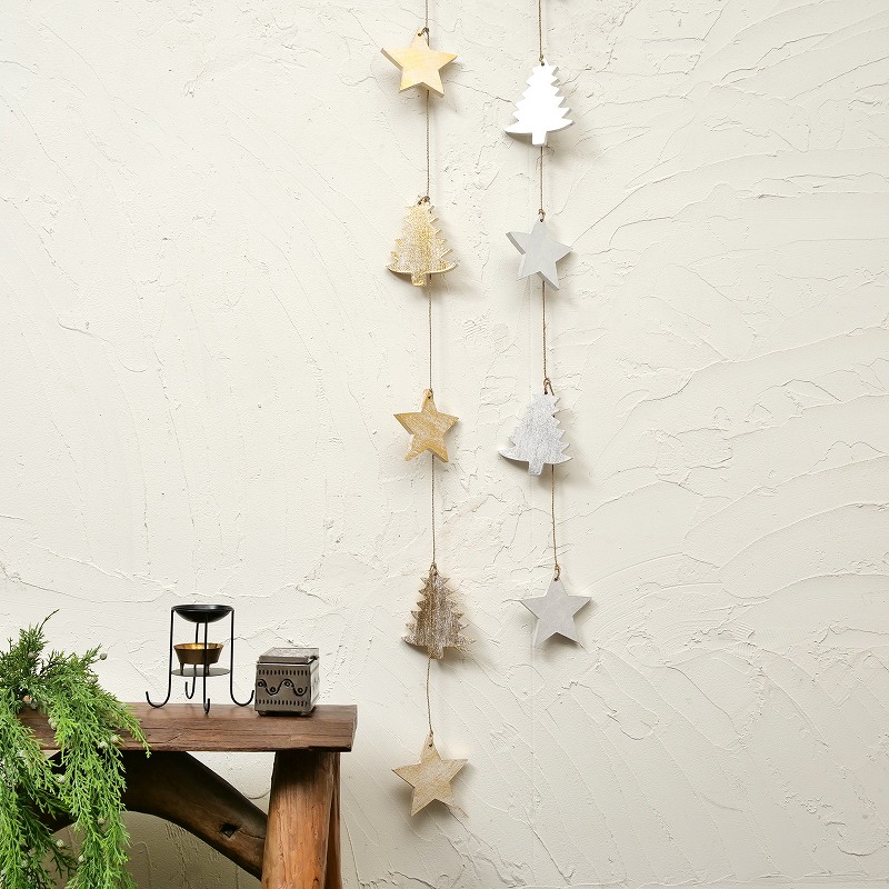スター＆ツリーハンギング　クリスマス 飾り【メール便可】