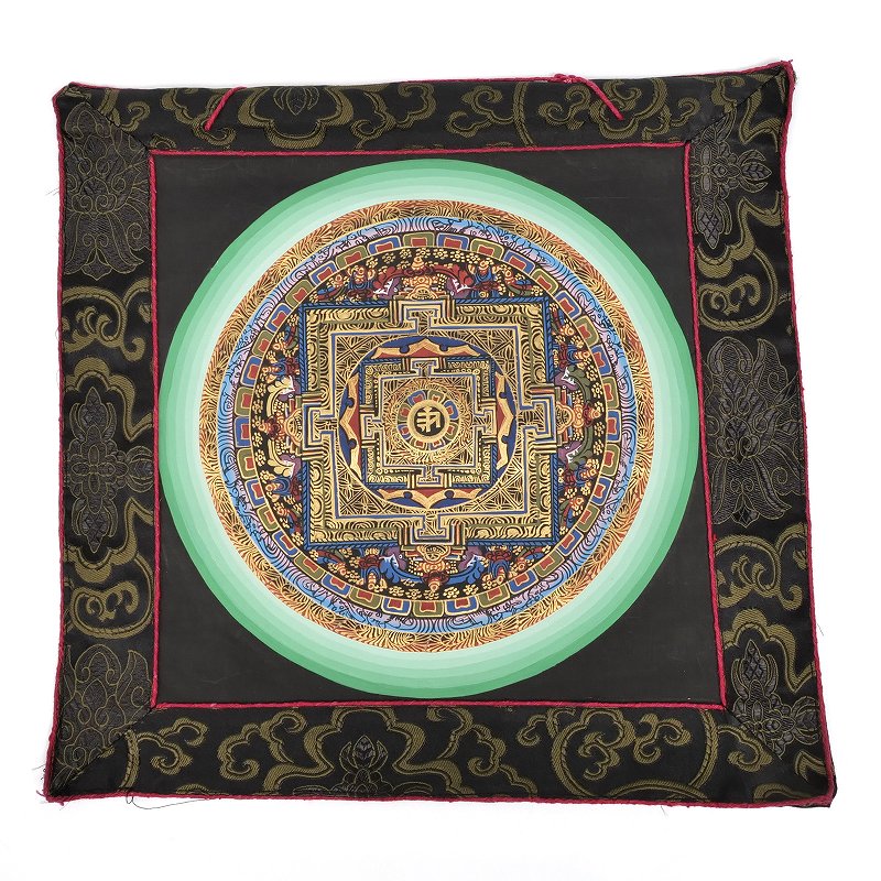 タンカ　曼荼羅　正方形　33cm×33cm