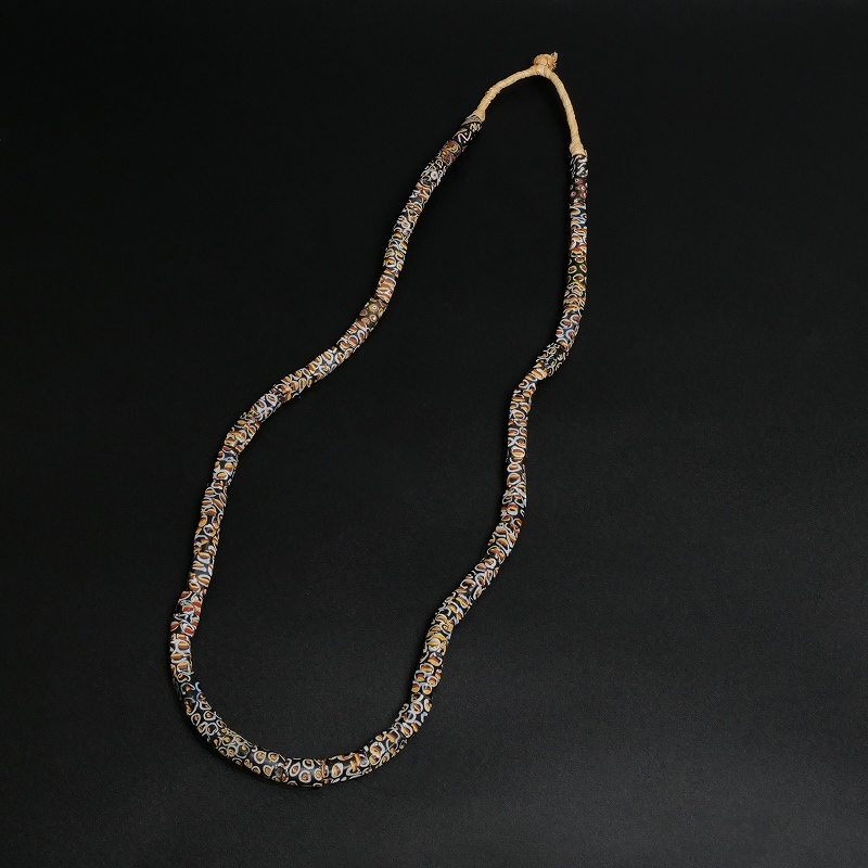 1800年代 アンティーク トレードビーズ ネックレス ② インディアン INDIAN JEWELRY LEATHER ARTS&CRAFTS Tah'bah TRADERS / Antique