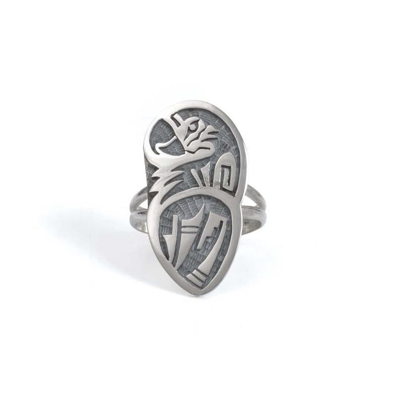 22号 ウィリスフメイェステワ オーバーレイ リング おうむ｜マライカ