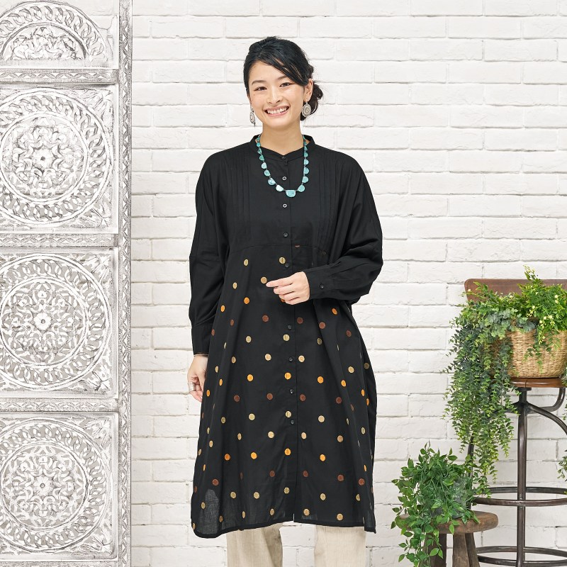 r*m様 cccmalie ラウンジワンピース 36 COEL Online Storeラッフルカラーワンピース(36 ドット): DRESSES
