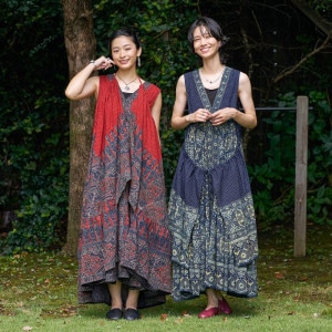 極美品】アナスイ ノースリーブ ワンピース 総柄 シルク48