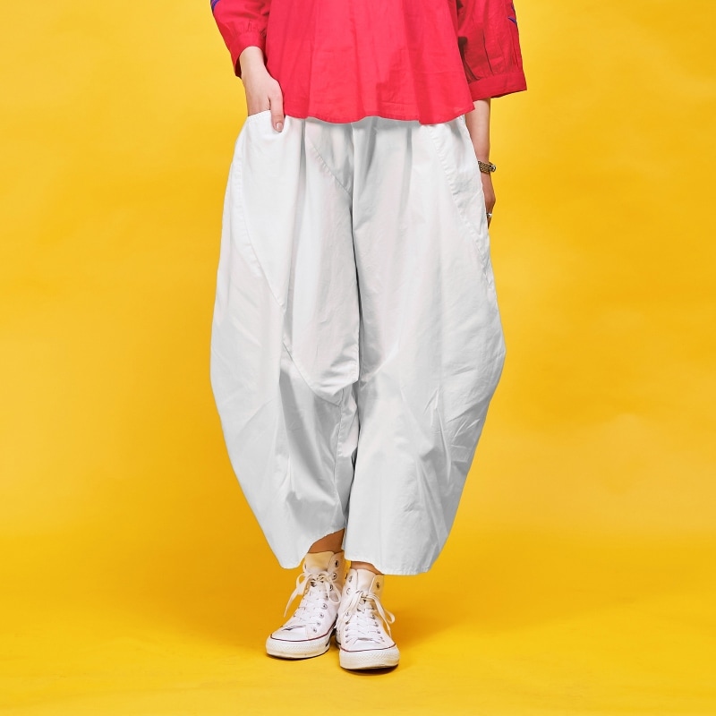 コットンアシンメトリーパンツ