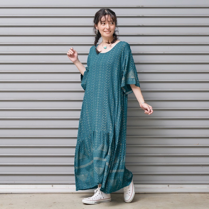 シャーリークレーププリント　ワンピース 110 シャーリークレーププリント ワンピース 110 TODDLER ONE PIECE