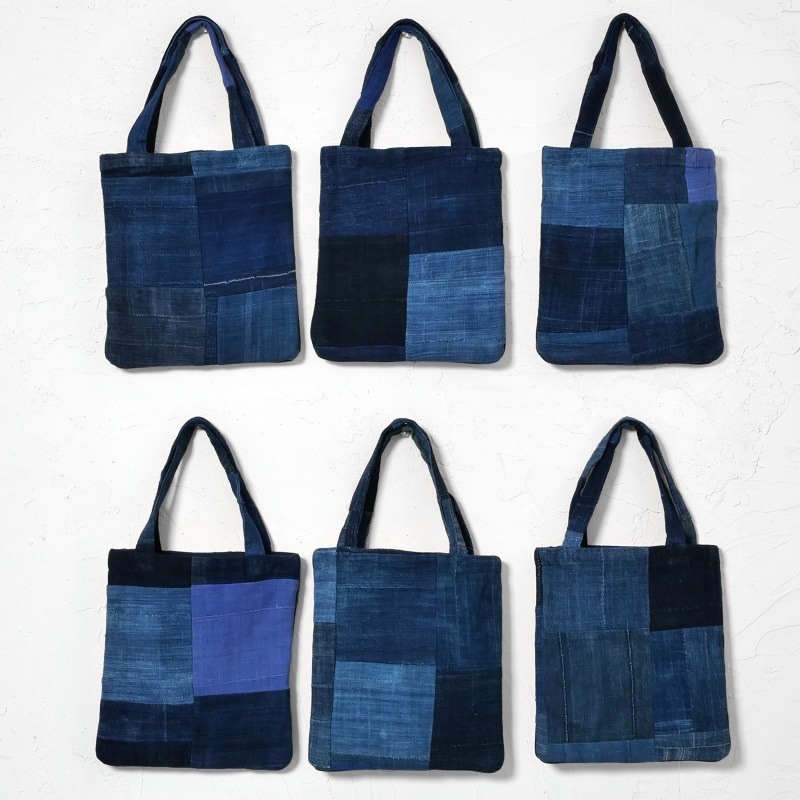 月*陽様 でかトートバッグを作って見ませんか/藍染/襤褸 月*陽様 でかトートバッグを作って見ませんか/藍染/