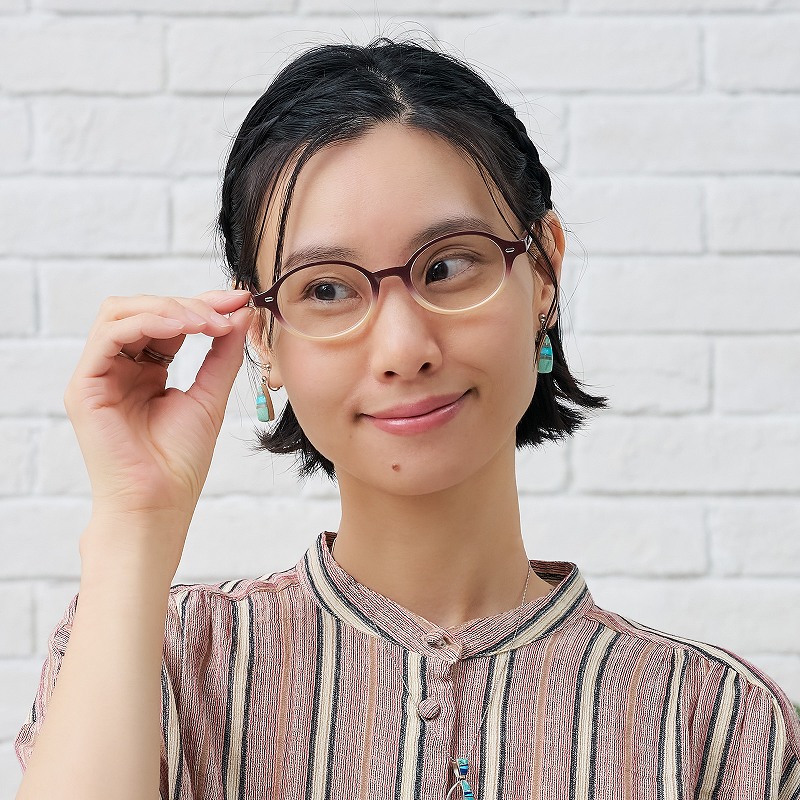 リーディンググラス 老眼鏡 オーバルコンビカラー｜マライカ公式通販