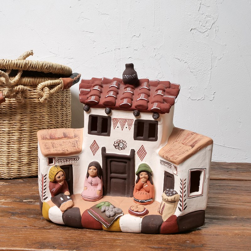 アヤクーチョ 素焼き家 B｜マライカ公式通販